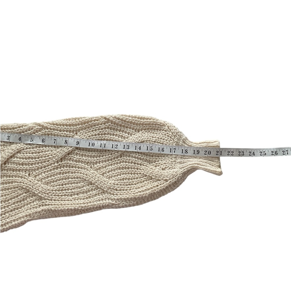 Free People Seasons Change Cable Turtleneck Balloon Sleeve Sweater, S - Picture 14 of 14